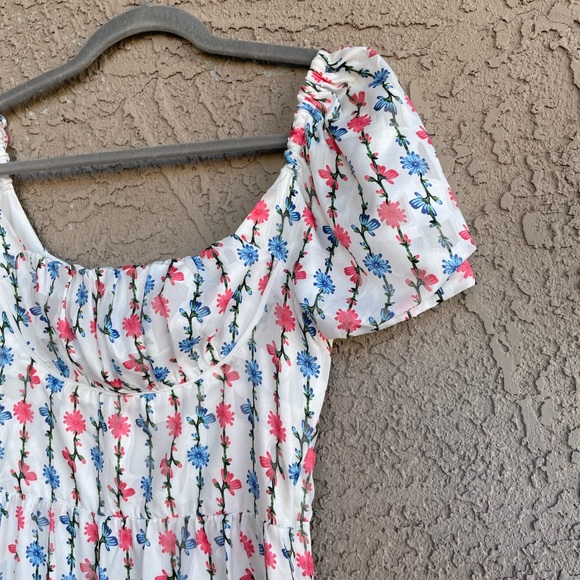 SOLD FOXIEDOX NWT Floral Printed Cottagecore Empire Waist Finola Dress - Picture 2 of 11